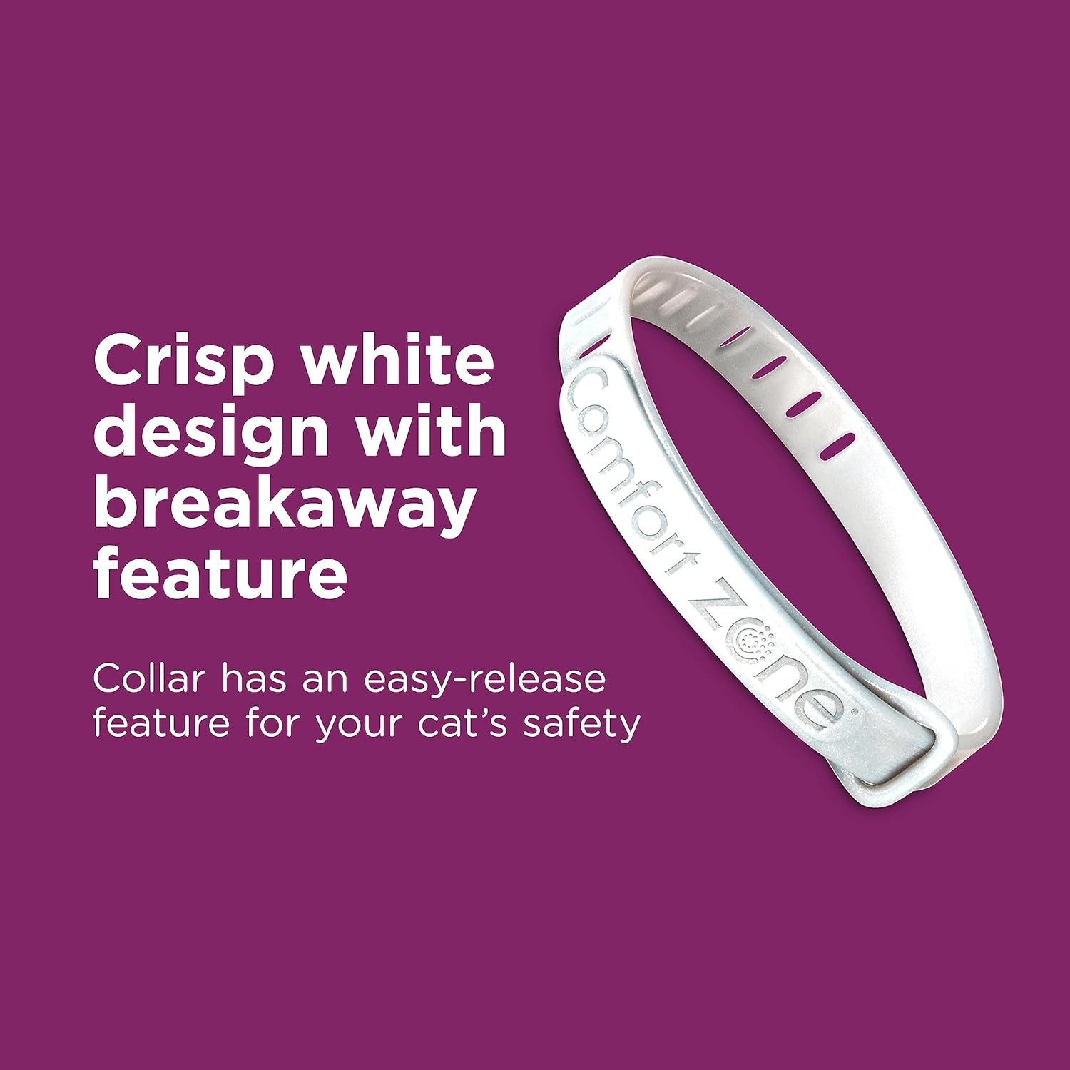 image:imageComfort Zone Cat Calming Collar 1 30Day Calming Collar Cat Pheromones Help Anxiety Reduce Stress Urine Marking Scratching Indoor or Outdoor Cats LongLasting2 Pack