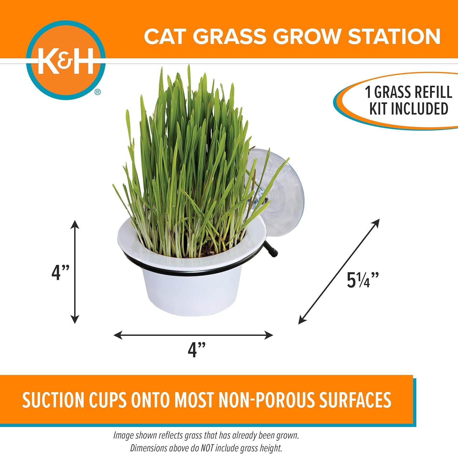 image:imageKampH Pet Products EZ Mount Cat Grass Growing Station with 1 Refill amp Comfort Zone 60 Day MultiCat Calming Diffuser Starter Kit with 2 Refills