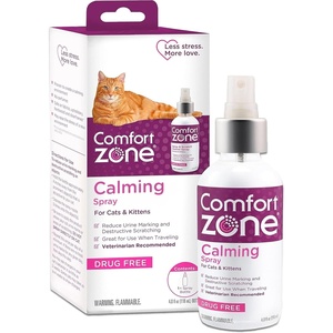 image:imageComfort Zone Cat Calming Pheromone Spray Value Size 4 oz Proven to Reduce Destructive Scratching Urine Marking and Stress4 Fluid Ounces