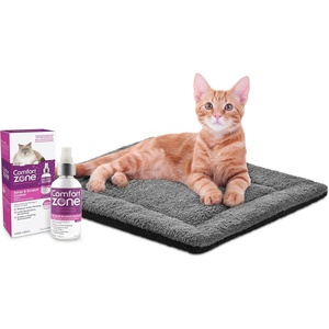 image:imageKampH SelfWarming Cat Bed Pad  Comfort Zone Cat Calming Pheromone Spray Bundle  Includes Self Heating Mat for Indoor Pets and Calming Spray 60ml  Reduce Stress During Travel Vet Visits amp Home