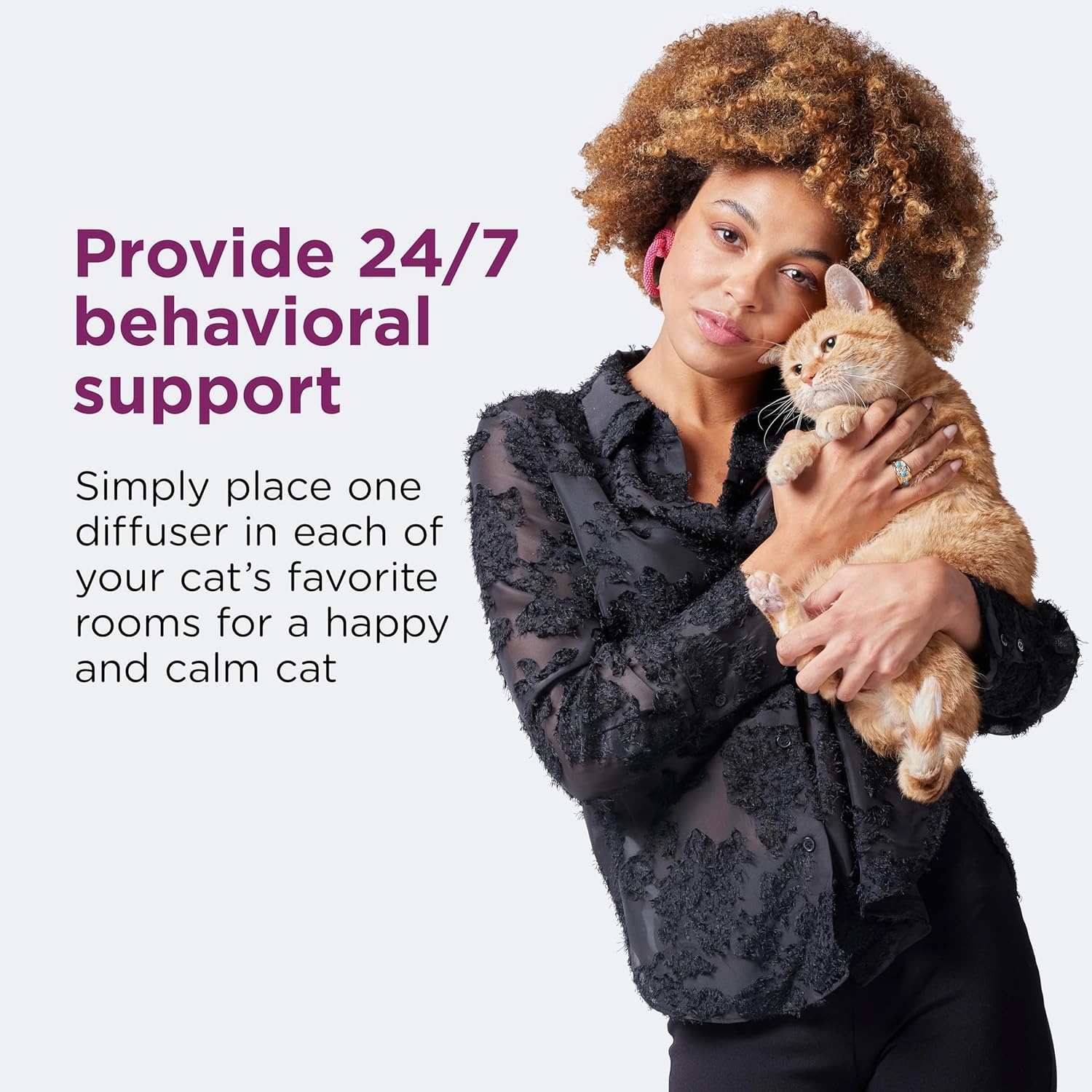 image:imageCOMFORT ZONE Multi Cat Calming Diffuser Refill 2 Pack Cat Calming Pheromone Refills Help Reduce Anxiety Stress Scratching Urine Marking MultiCat Aggression 30Day Refills 60Day Supply1 Pack