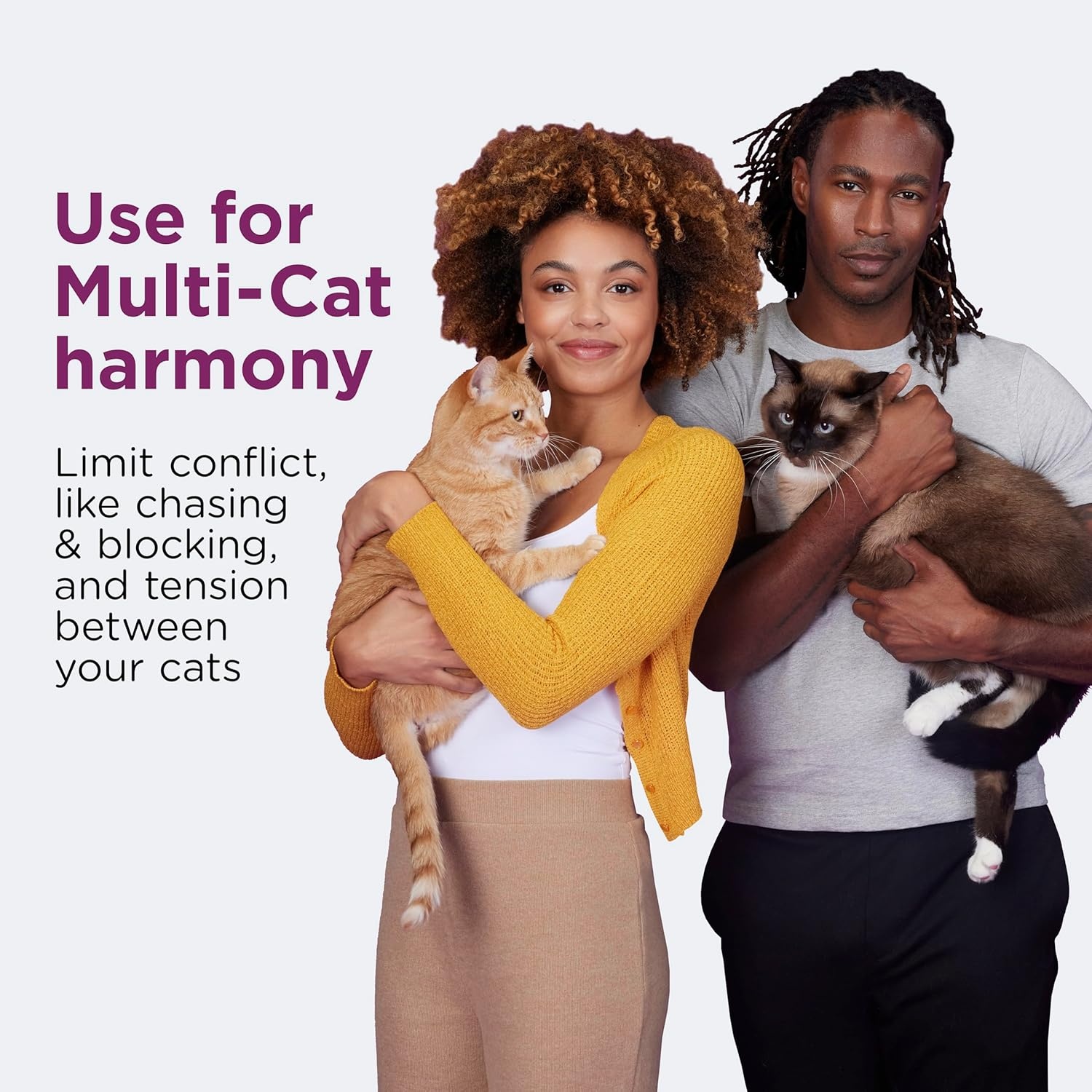 image:imageCOMFORT ZONE Multi Cat Calming Diffuser Refill 2 Pack Cat Calming Pheromone Refills Help Reduce Anxiety Stress Scratching Urine Marking MultiCat Aggression 30Day Refills 60Day Supply12Pack