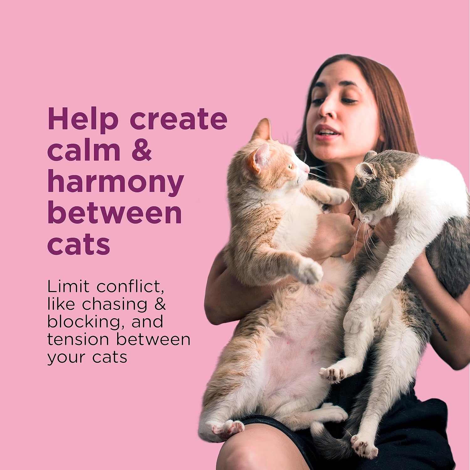 image:imageCOMFORT ZONE Value Kit 3 Multicat Diffusers amp 6 Refills Cat Calming Pheromone Reduce Stress Aggression Fighting Urine Marking Scratching1 Diffuser 1 Refill Pack of 2