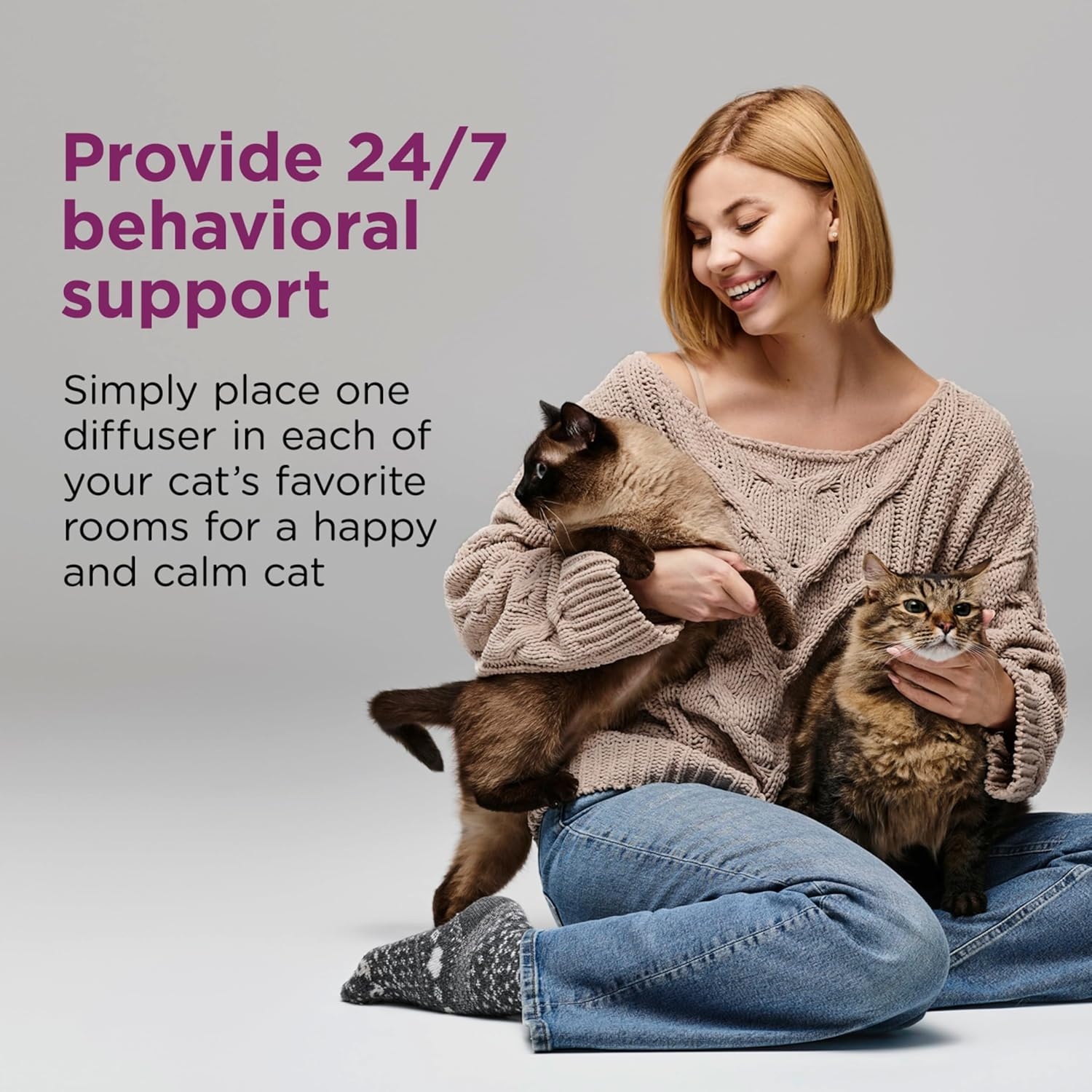image:imageCOMFORT ZONE Value Kit 3 Multicat Diffusers amp 6 Refills Cat Calming Pheromone Reduce Stress Aggression Fighting Urine Marking Scratching2 Diffusers 2 Refills