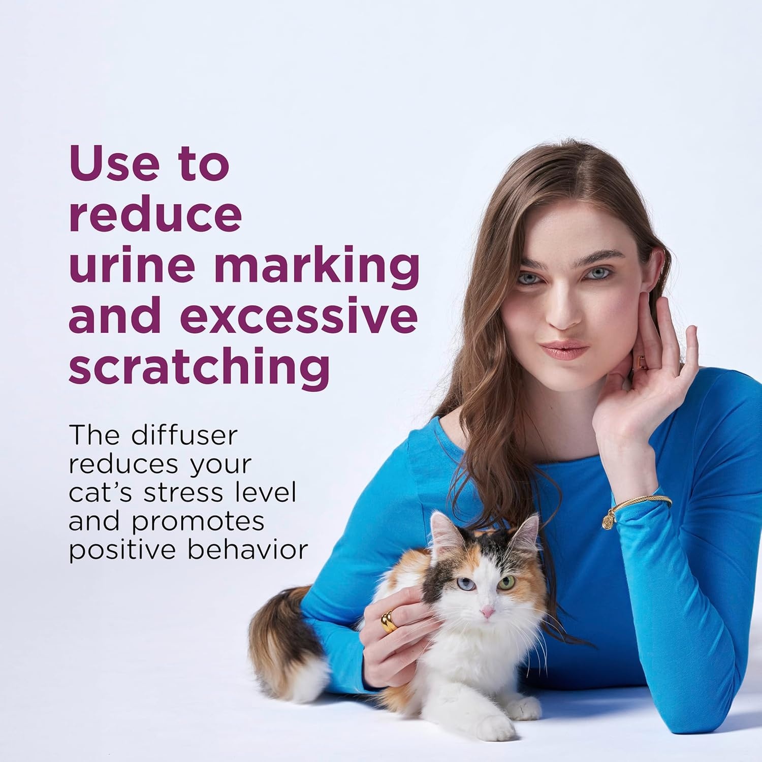 image:imageComfort Zone 60 Day Starter Kit 1 Cat Calming Diffuser amp 2 Refills Cat Pheromones Help Anxiety Reduce Stress Urine Marking Scratching2 Diffusers 2 Refills