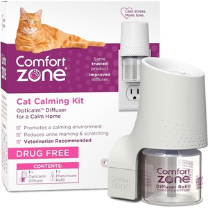 image:imageComfort Zone 60 Day Starter Kit 1 Cat Calming Diffuser amp 2 Refills Cat Pheromones Help Anxiety Reduce Stress Urine Marking Scratching1 diffuser  1 refill